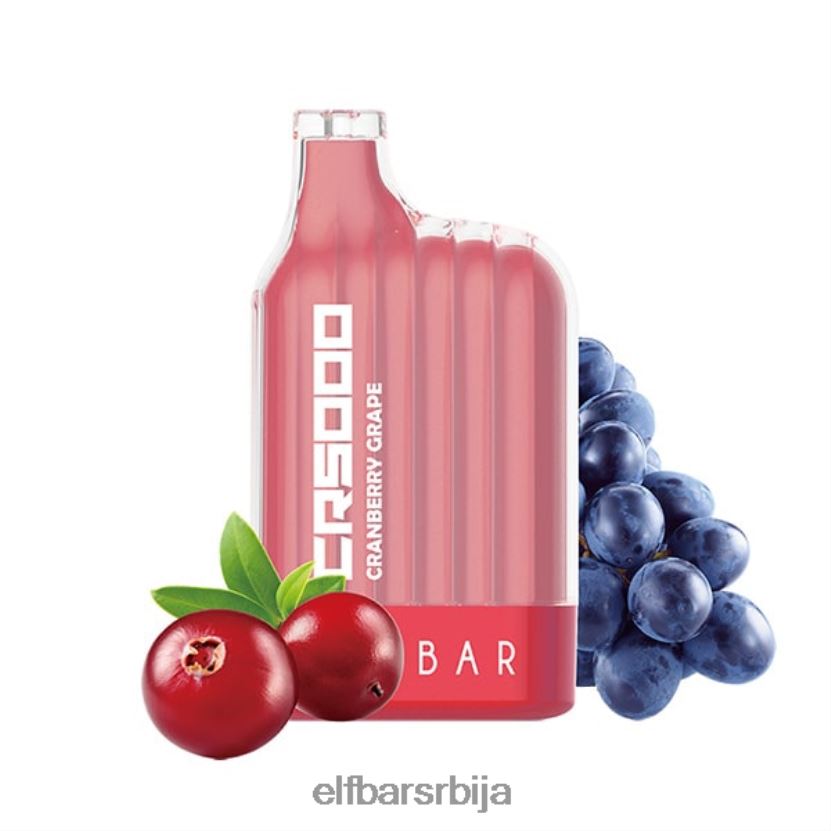 VD6B4226 цр5000 вапе за једнократну употребу 5000 пуффс ELFBAR грожђе од бруснице