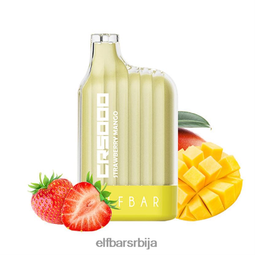 VD6B4233 цр5000 вапе за једнократну употребу 5000 пуффс ELFBAR јагода манго