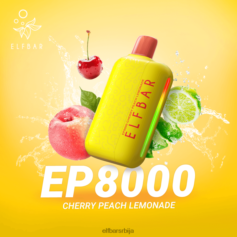 VD6B4258 Вапе за једнократну употребу нове еп8000 пуффс ELFBAR лимунада од трешње брескве