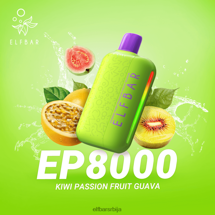 VD6B4260 Вапе за једнократну употребу нове еп8000 пуффс ELFBAR киви маракуја гуава