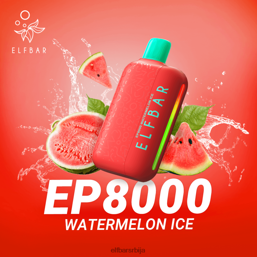 VD6B4262 Вапе за једнократну употребу нове еп8000 пуффс ELFBAR лед од лубенице