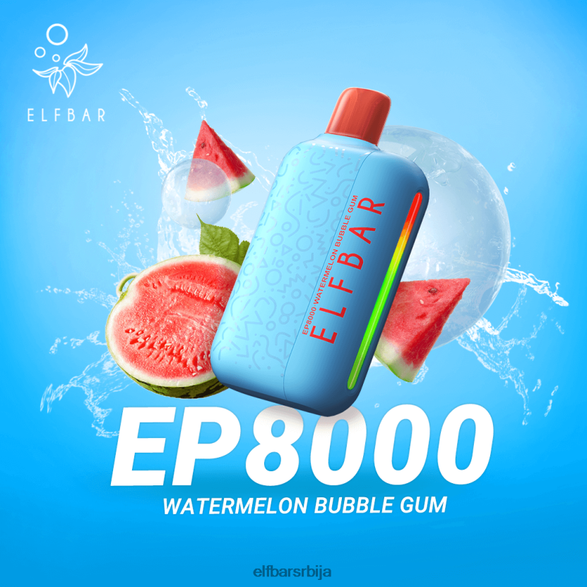 VD6B4266 Вапе за једнократну употребу нове еп8000 пуффс ELFBAR жвакаће гуме од лубенице
