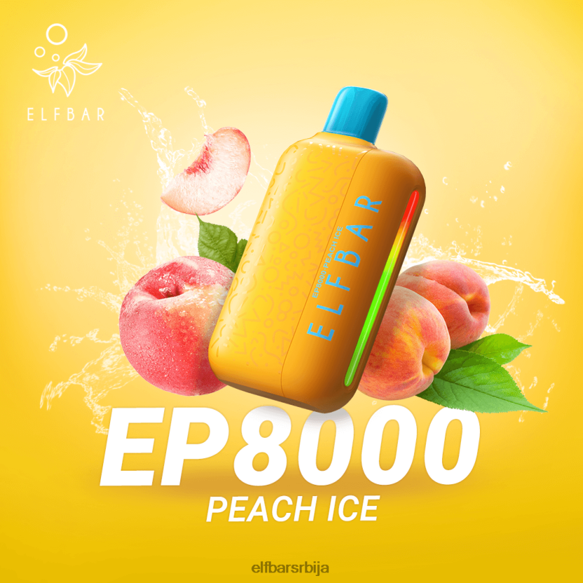 VD6B4269 Вапе за једнократну употребу нове еп8000 пуффс ELFBAR лед брескве