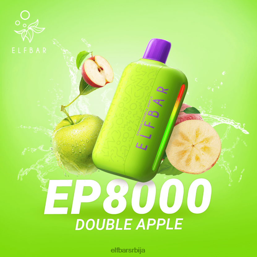 VD6B4272 Вапе за једнократну употребу нове еп8000 пуффс ELFBAR дупла јабука