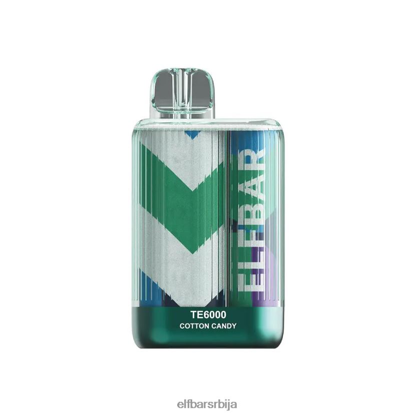 VD6B4288 вапе те6000 пуффс за једнократну употребу ELFBAR шећерна вуна