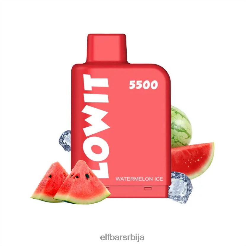 VD6B42145 напуњена махуна ловит 5500 пуффс 2% ниц ELFBAR лед од лубенице